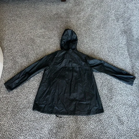 Madewell Women’s Black Leather Coat Jacket🌟